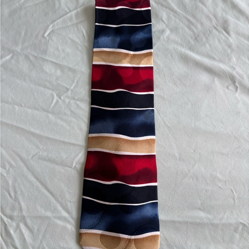 Red and Black Striped Tie for Accessories